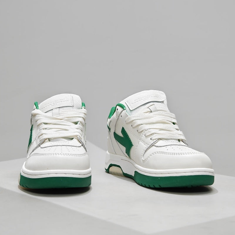 Off-White™ "Out Of Office" OOO Sneaker   White/Green