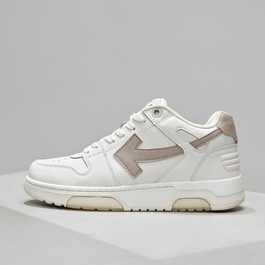 Off-White™ "Out Of Office" OOO Sneaker   White / Khaki