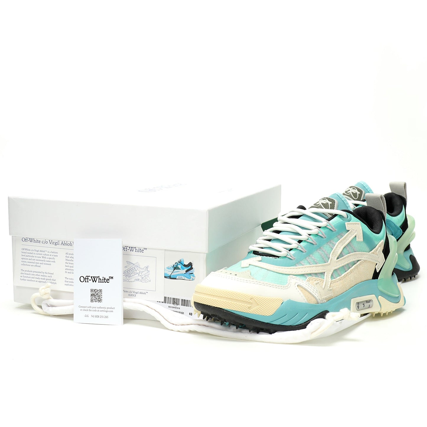 Off-White™ ODSY-2000 "Chunky Arrow" Sneaker   Blue / Beige