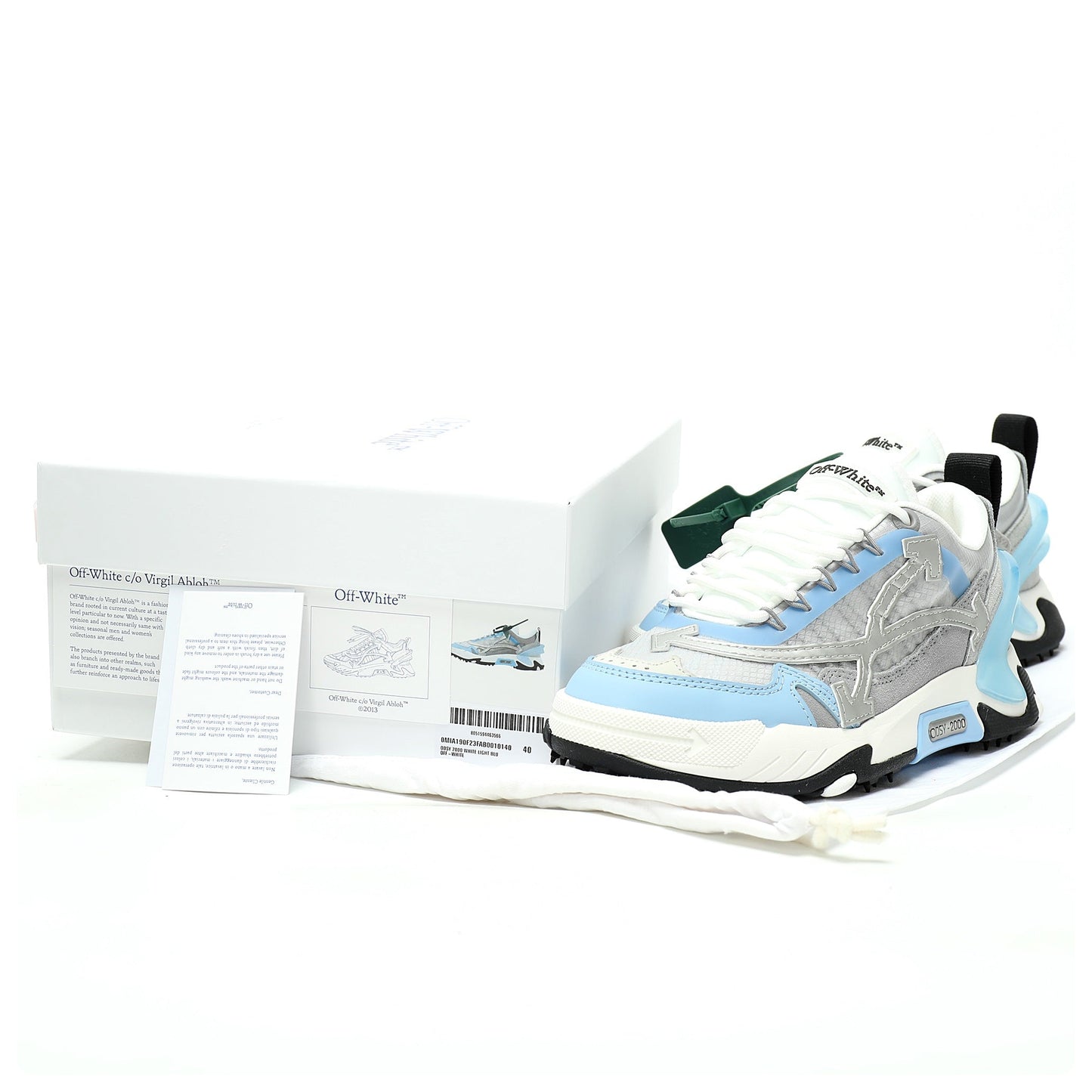 Off-White™ ODSY-2000 "Chunky Arrow" Sneaker   Blue/Grey