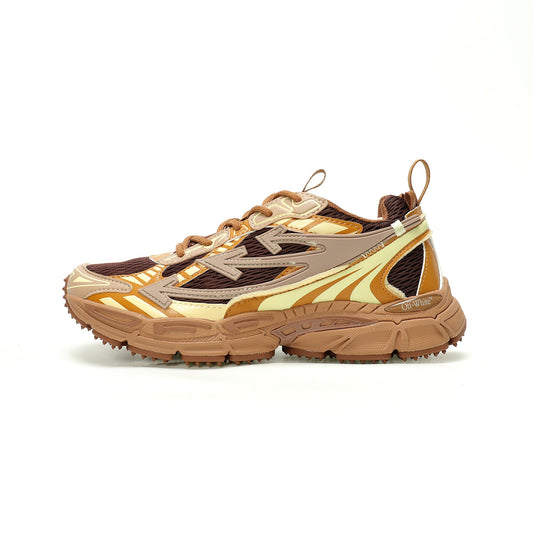 Off-White™ "Be Right Back" Sneaker — BRB   Brown/Yellow