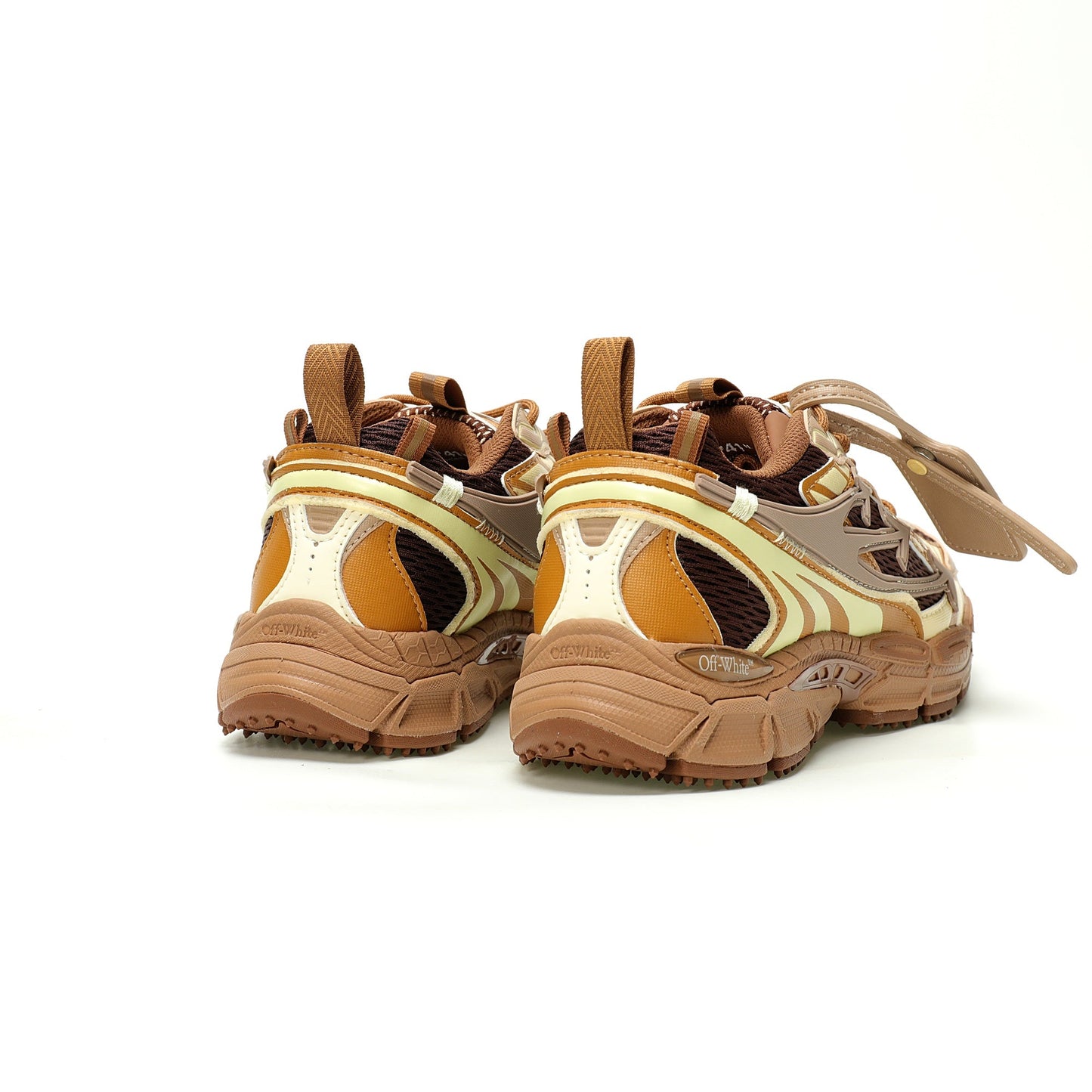 Off-White™ "Be Right Back" Sneaker — BRB   Brown/Yellow