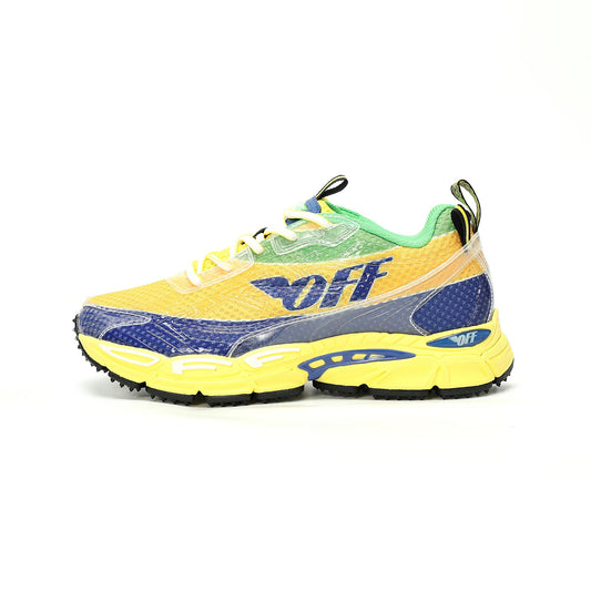Off-White™ "Be Right Back" Sneaker — BRB   Yellow / Blue / Green