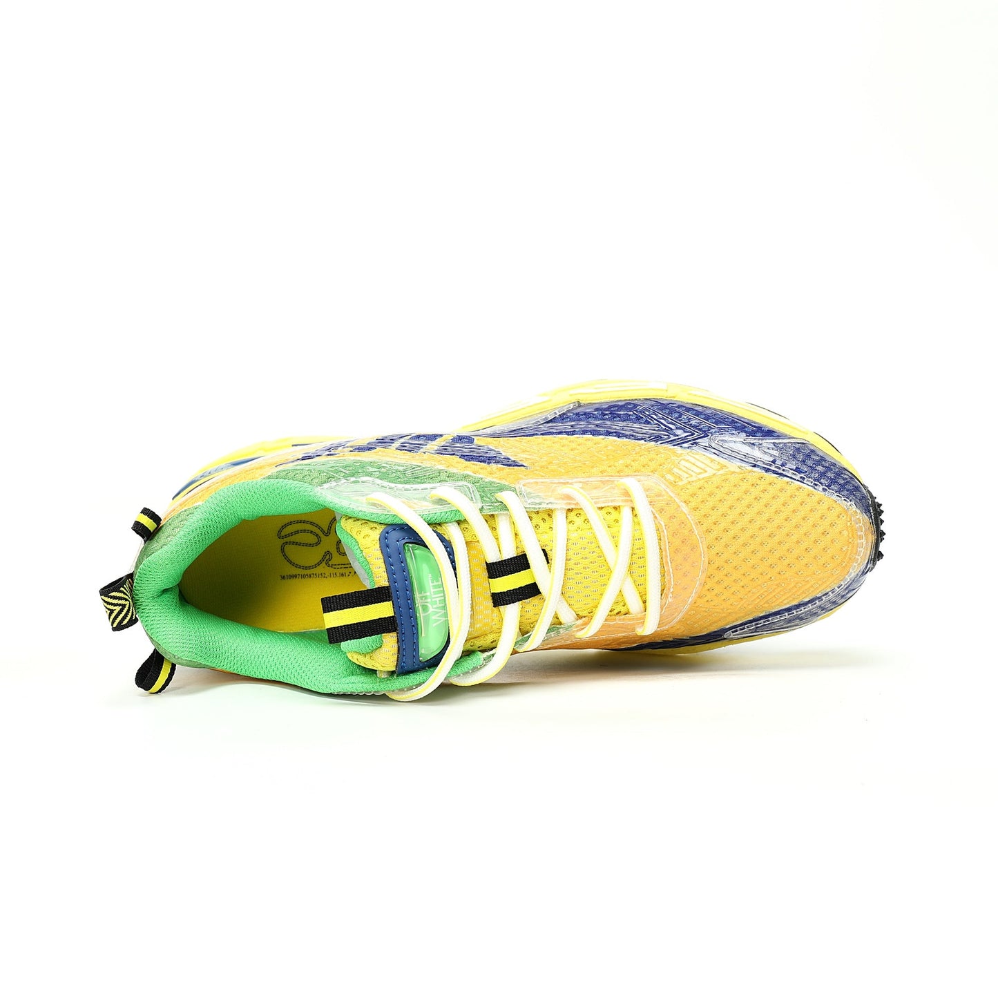 Off-White™ "Be Right Back" Sneaker — BRB   Yellow / Blue / Green