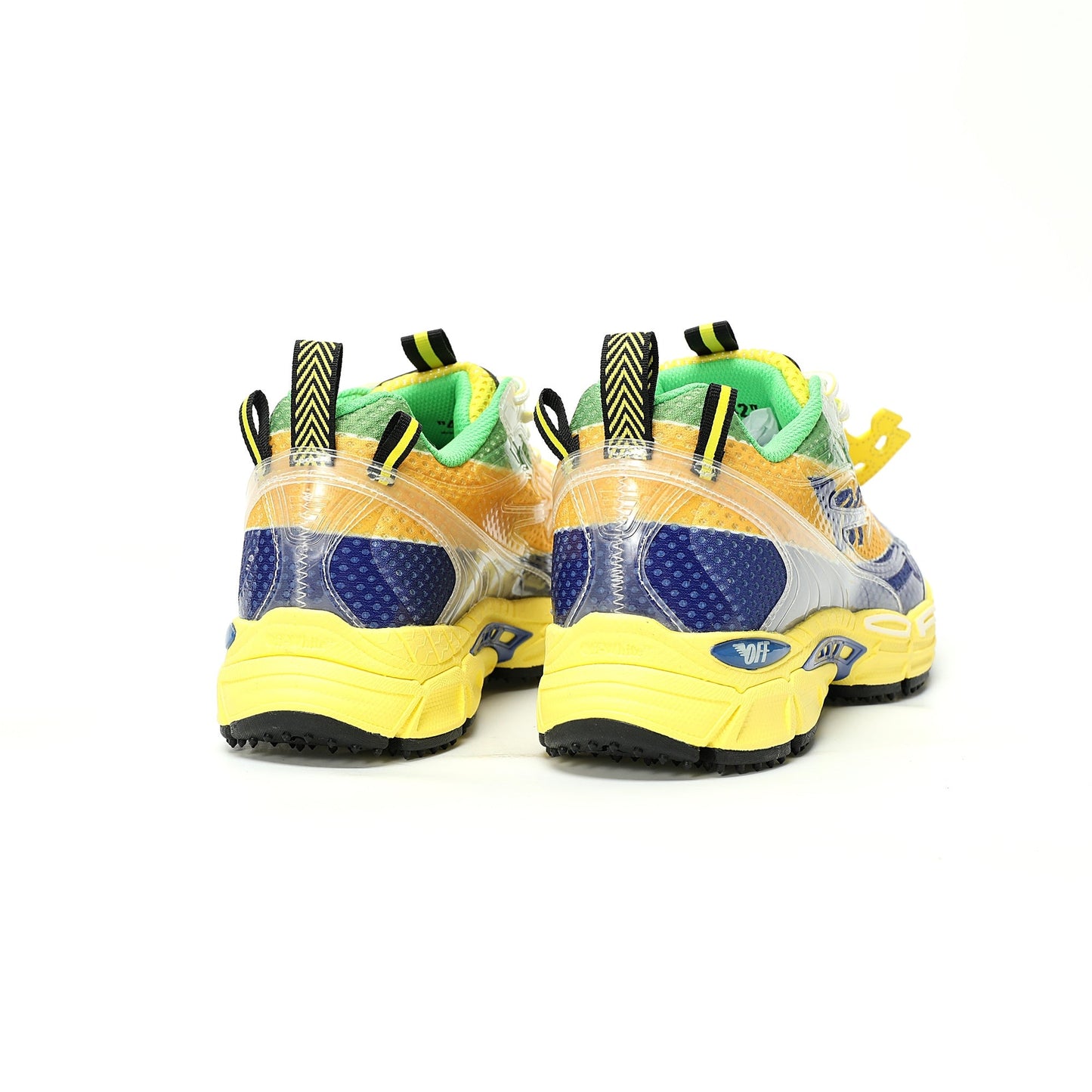 Off-White™ "Be Right Back" Sneaker — BRB   Yellow / Blue / Green