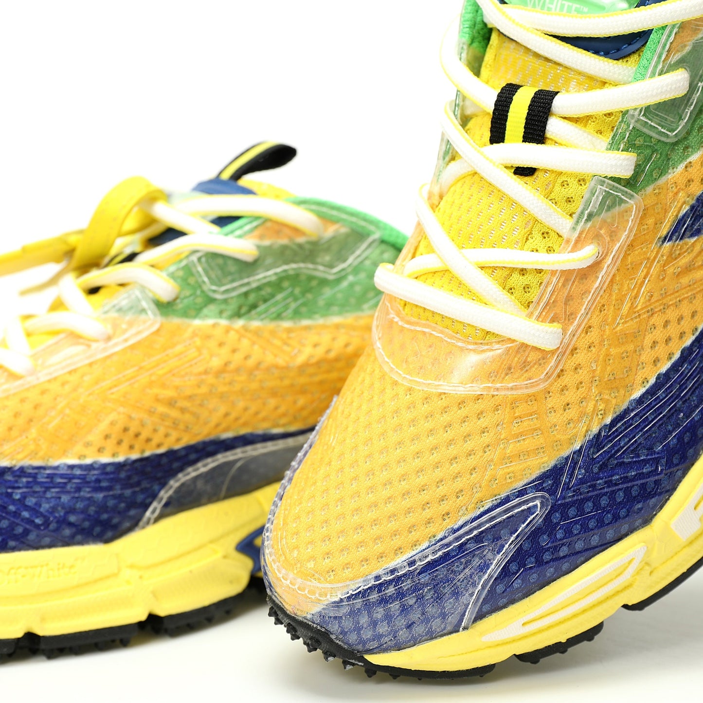 Off-White™ "Be Right Back" Sneaker — BRB   Yellow / Blue / Green