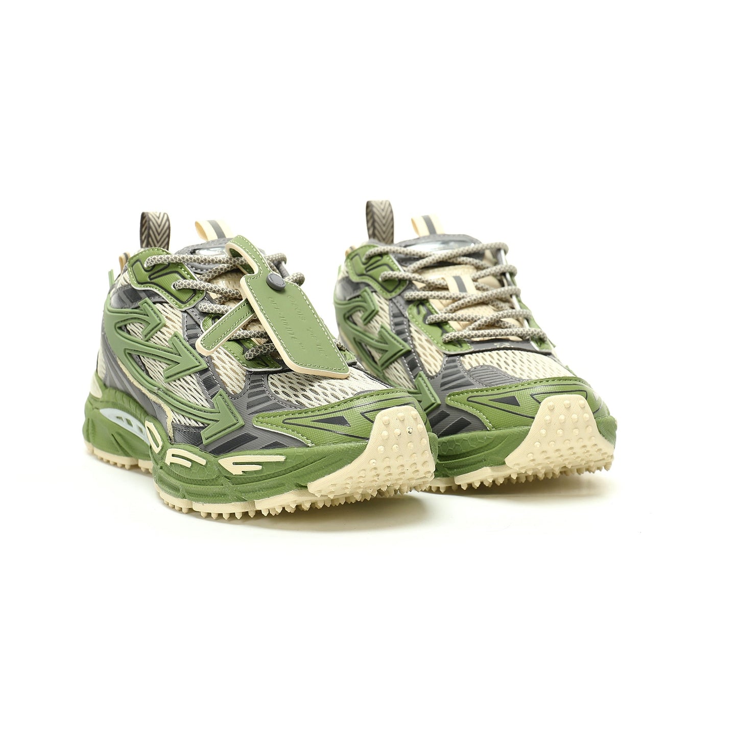 Off-White™ "Be Right Back" Sneaker — BRB   Green/Grey