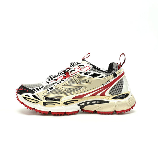 Off-White™ "Be Right Back" Sneaker — BRB   Red / Beige