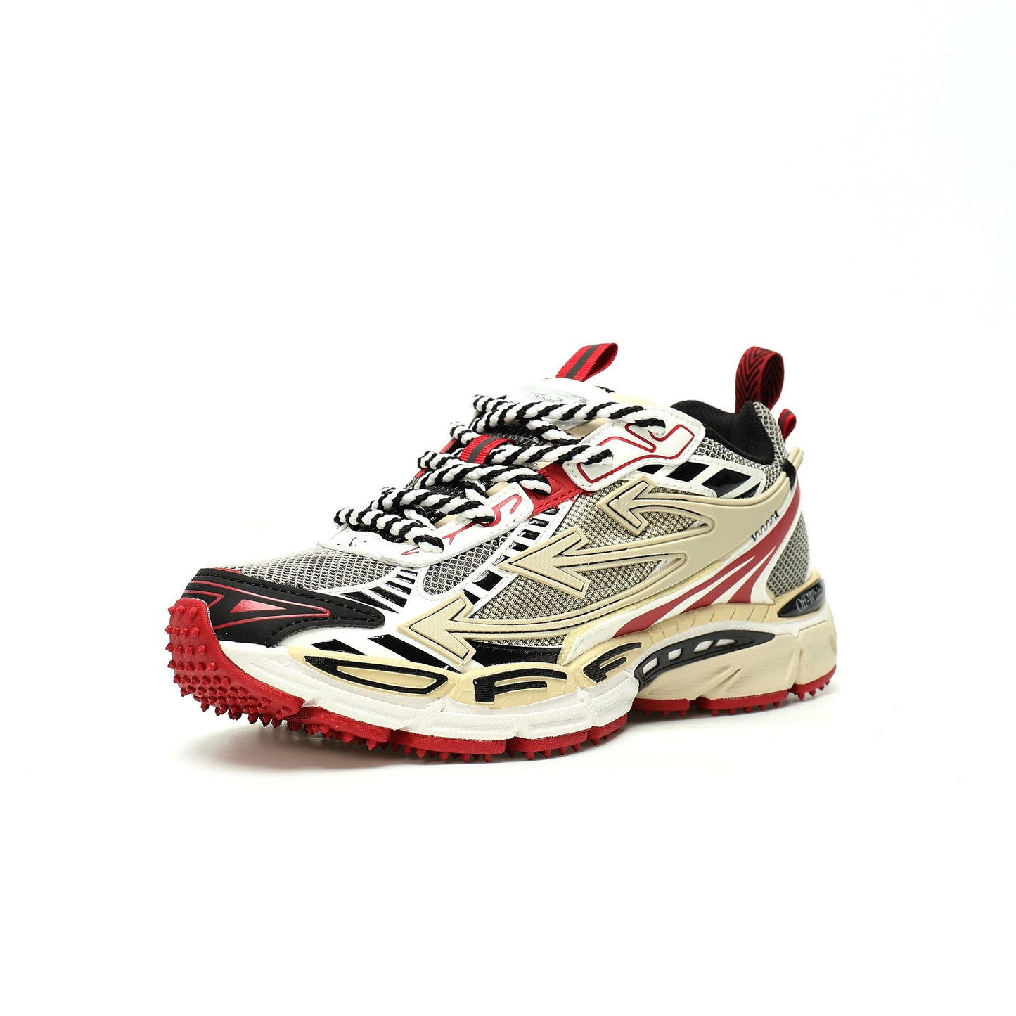 Off-White™ "Be Right Back" Sneaker — BRB   Red / Beige