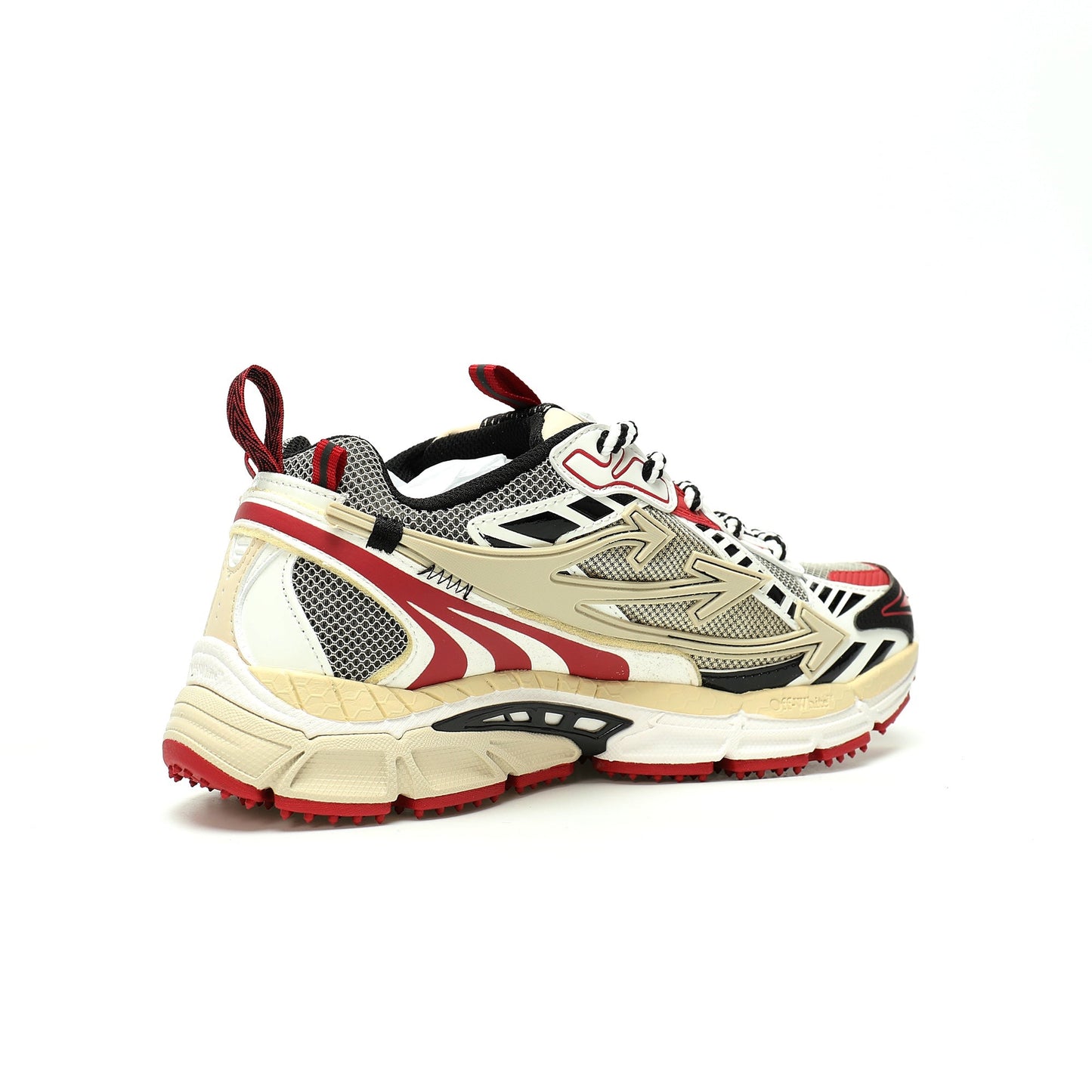 Off-White™ "Be Right Back" Sneaker — BRB   Red / Beige